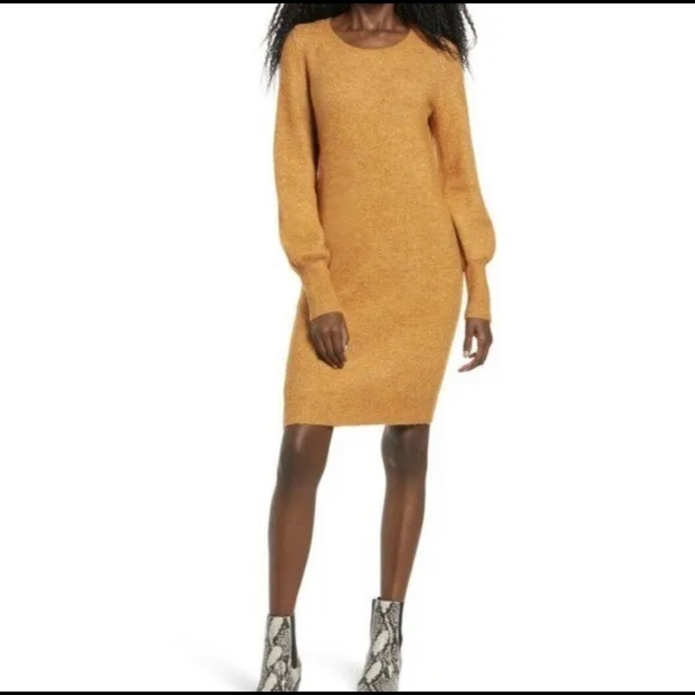 Vero Moda Simone Balloon Sleeve Sweater Dress SZ S
